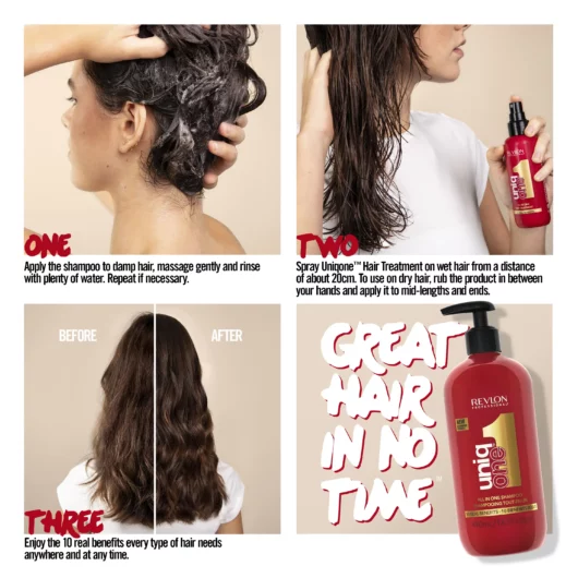 How to use Uniqone All in One shampoo