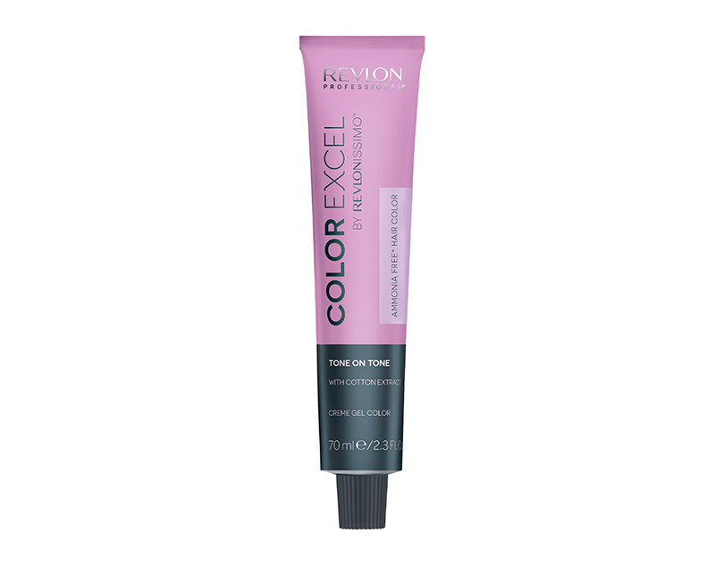 A tube of Color Excel by Revlonissimo™, a shiny hair product by Revlon Professional® Shine is the new color.