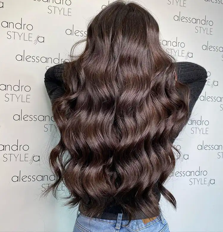 A woman with ammonia free hair color