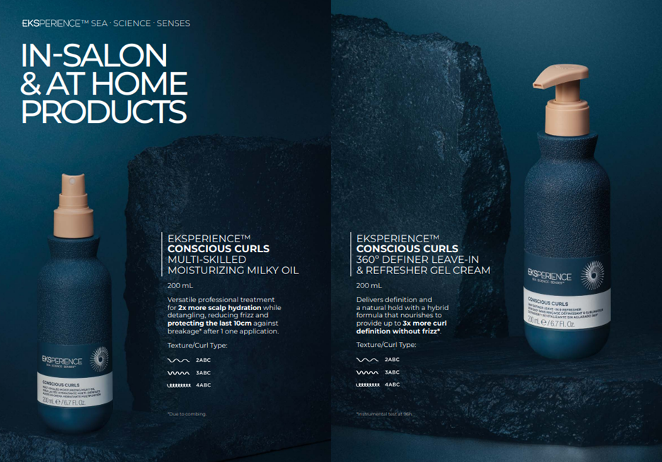 Eksperience Conscious Curls hair products